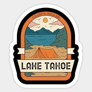 Lake Tahoe Vintage Travel Sticker